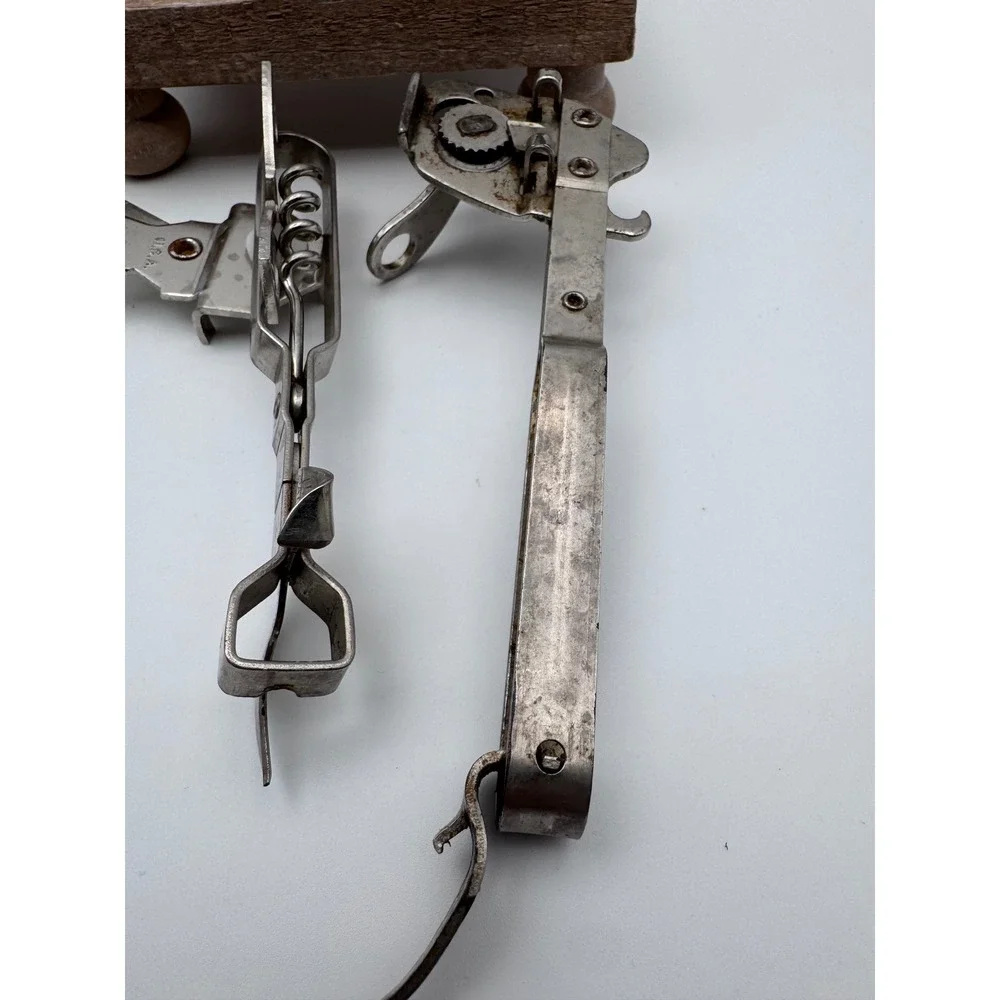 Vintage Bottle Opener Lot Coors Coca-Cola Vaughan Multi-Tool Corkscrew Brass 6pc